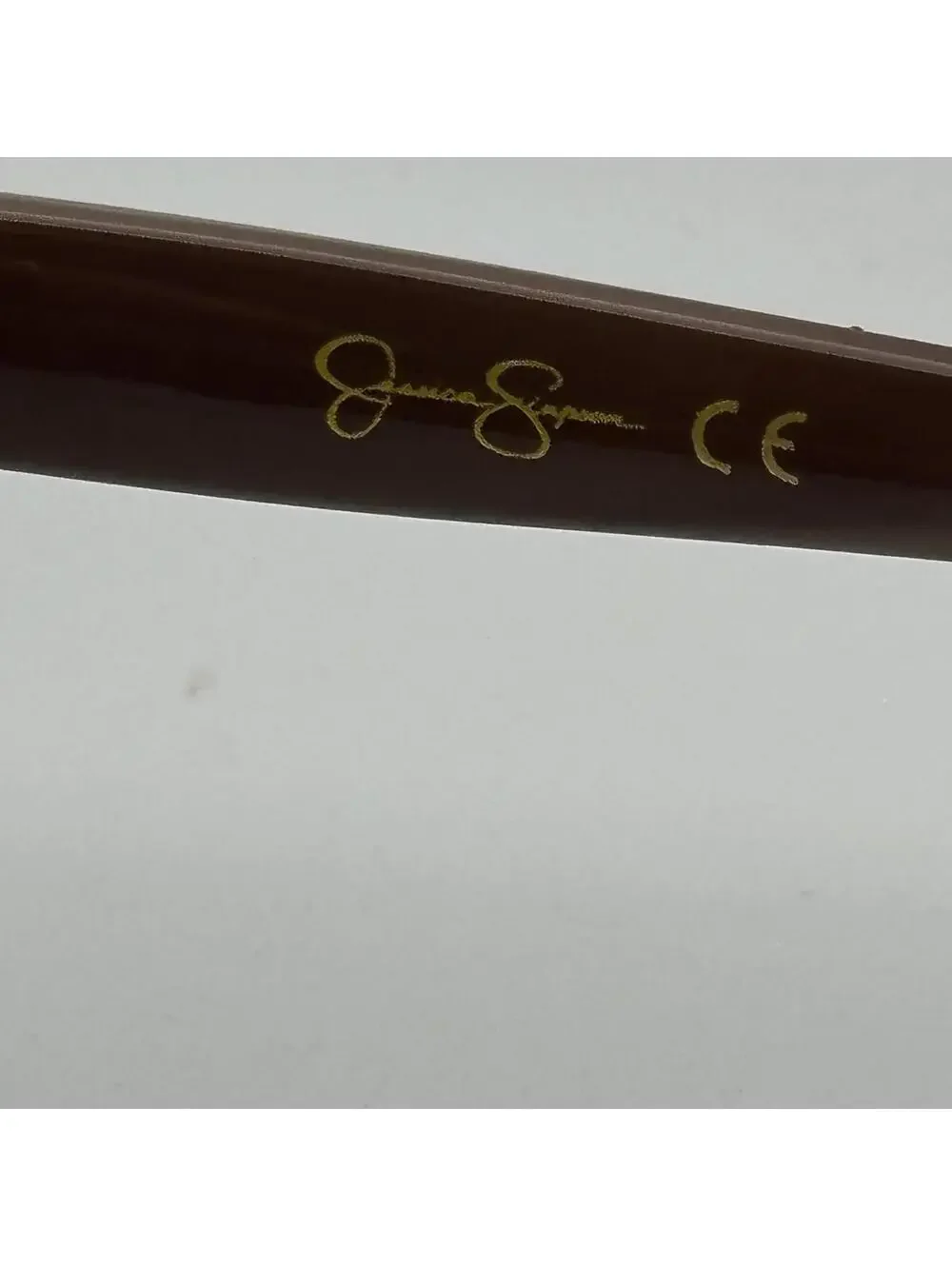 Jessica Simpson Gold & Brown Gradient Cat Eye Sunglasses